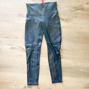 Spanx Faux Leather Moto Leggings